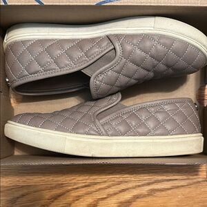 Steve Madden Quilted Slip-On Sneakers - Brown